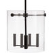 Vissi 4 Light 11.75 inch Matte Black Indoor Pendant Ceiling Light